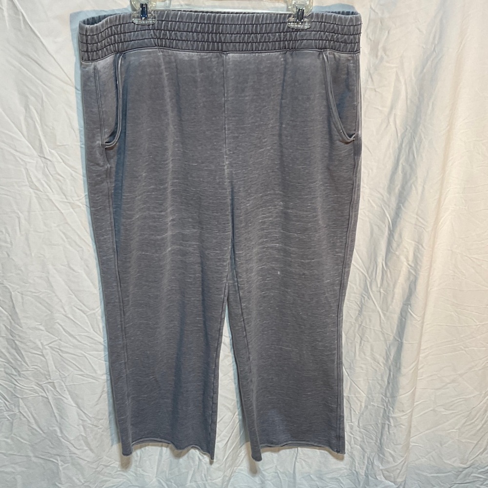 Charcoal Elastic Waist Pants
